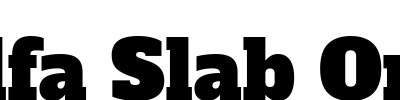 Alfa Slab One