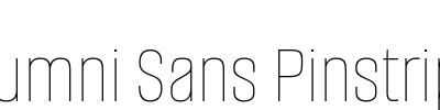 Alumni Sans Pinstripe