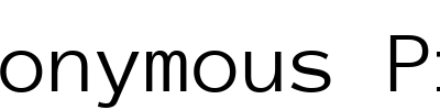 Anonymous Pro