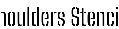 Big Shoulders Stencil Text