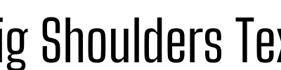 Big Shoulders Text