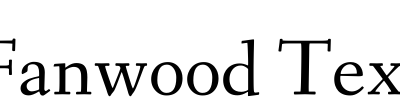 Fanwood Text
