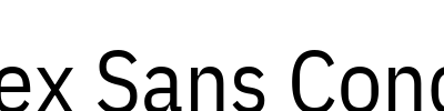 IBM Plex Sans Condensed