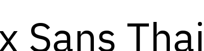 IBM Plex Sans Thai Looped