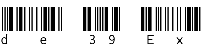 Libre Barcode 39 Extended Text