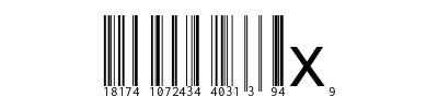 Libre Barcode EAN13 Text