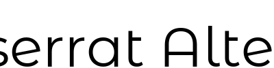 Montserrat Alternates