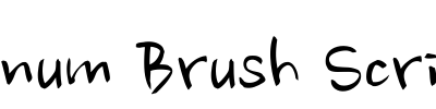 Nanum Brush Script