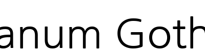 Nanum Gothic