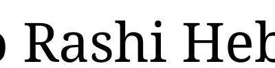 Noto Rashi Hebrew