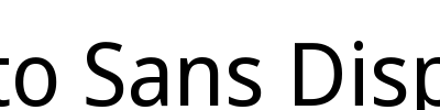 Noto Sans Display