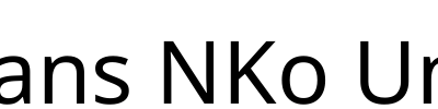 Noto Sans NKo Unjoined