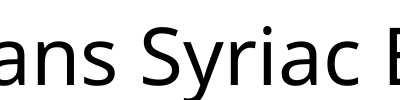 Noto Sans Syriac Eastern