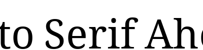 Noto Serif Ahom