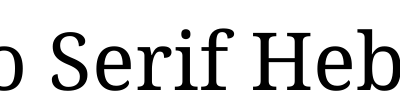 Noto Serif Hebrew