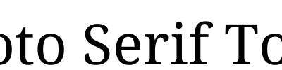 Noto Serif Toto