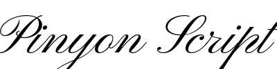 Pinyon Script