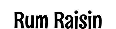 Rum Raisin