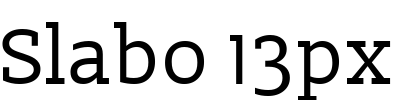 Slabo 13px