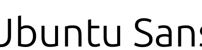 Ubuntu Sans
