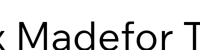 Wix Madefor Text